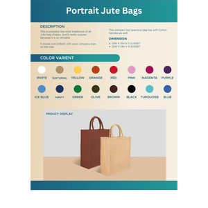 Bolsa de Yute Ecológica con Estampado de Hojas Blancas, Reutilizable, Tamaño Mini, Cierre Superior con Asa, Personalizable, para Uso Diario, Viajes y Publicidad - Product Image 6