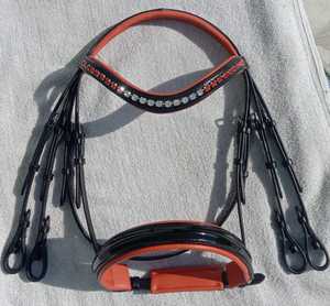 Brida doble de cuero Weymouth de tamaño personalizado, la mejor para doma clásica, equipo ecuestre anatómico para montar a caballo, venta al por mayor. - Product Image 5