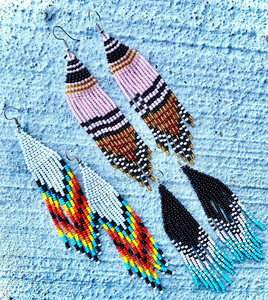 Pendientes Colgantes con Cuentas, Joyería Boho con Cuentas de Colores Degradados para Mujer, Moda y Uso Diario, por MD HANDICRAFTS - Product Image 5