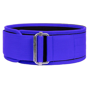Cinturón de levantamiento de pesas de nylon de 4 pulgadas de ancho, resistente, ligero y portátil para gimnasio, fitness, levantamiento de potencia, con hebilla de acero inoxidable. - Product Image 2