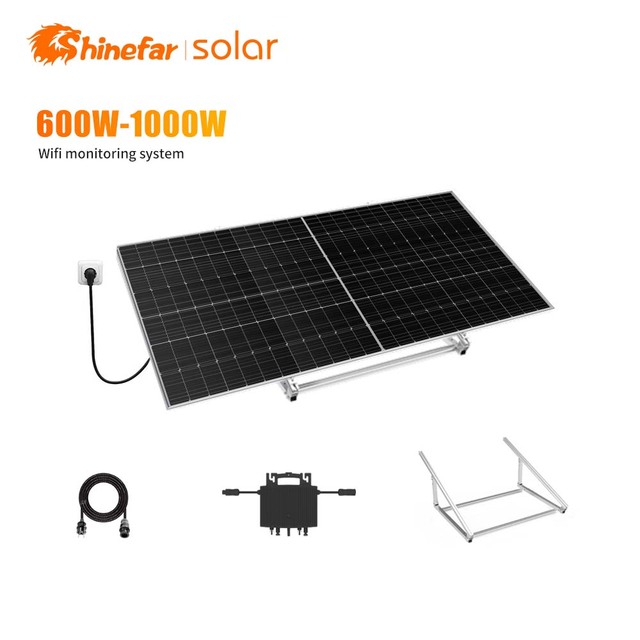 600W Micro Inverter Solar System Solar Panel Kits for Balcony and Garden