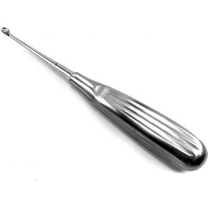 Volkmann ที่ขูดกระดูก6x7มม. ช้อนคมรูปที่0การผ่าตัดเนื้อเยื่อทันตกรรม17ซม. เครื่องมือศัลยกรรมพลาสติกสแตนเลส - Product Image 1