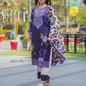 Robe formelle pour femmes Shalwar Kameez Dupatta 3 pièces, tenue de soirée pour femmes Shalwar Kameez Dupatta - Product Image 1
