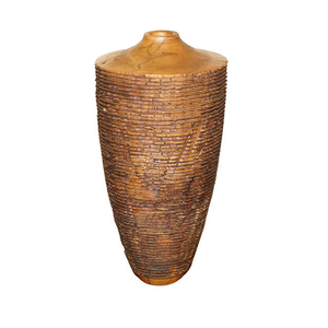 Best Awesome Wooden Lightweight Classic Handmade Design Natural Fancy-MULTI CRAFT Customizable Vase Home Decor 100% Natural - Product Image 2