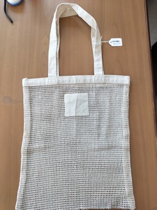 Sac en filet de coton biologique personnalisé, sac de courses à longues poignées, sac de shopping en filet lavable pour fruits, idéal pour vos promotions - Product Image 5
