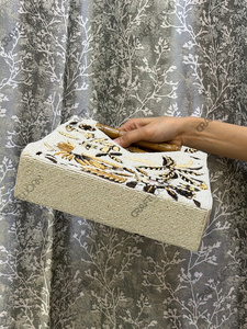 Elegant Pearl Beaded Shoulder Bag Handmade White Clutch Designer Evening Party Wedding <b>Handbag</b> Luxury Statement Purse Women - Product Image 5