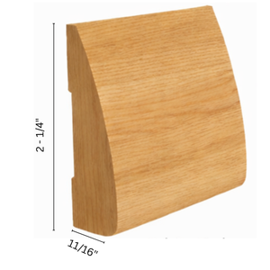 EFS <b>White</b> Oak Solid Wood Customizable Walls Crown Baseboard Trim Custom Size 1 Year Warranty Easy Install Direct Factory Price - Product Image 2