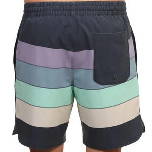 Shorts de surf pour hommes en tissu extensible 4 directions 100 % polyester, respirants, décontractés, avec cordon de serrage, design personnalisé, vente en gros - Product Image 2