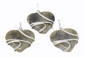 D'agate en gros Disque Wrap Pendentifs - Product Image 3