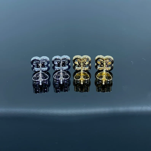 AMBER JEWELS - Pendientes de Diamantes Cultivados en Laboratorio de Lujo, Corte Brillante, Certificados por IGI, Chapados en Oro, Joyería Unisex para Bodas - Product Image 3
