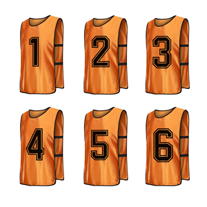 Chalecos de Entrenamiento de Fútbol de Malla Estampada de Alta Calidad, Chalecos de Fútbol Reversibles, Chalecos de Entrenamiento Deportivos Ligeros y Transpirables - Product Image 2