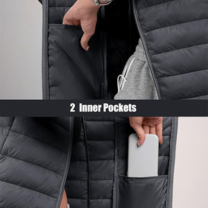 Vestes personnalisées pour femmes, style personnalisé, en toile matelassée, manches longues, respirantes, imperméables, coupe-vent, écologiques, teintes unies - Product Image 2