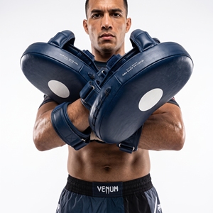 Almohadillas de Boxeo Dumela de Cuero Vacuno Azul, Equipo de Entrenamiento de Artes Marciales Resistente - Product Image 3