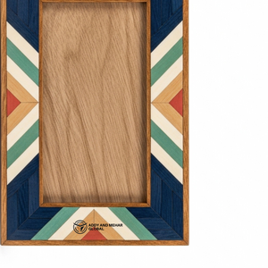 Luxury Handmade Wooden Photo <b>Frame</b> Artistic Mosaic Geometric Pattern <b>Frame</b> - Product Image 3