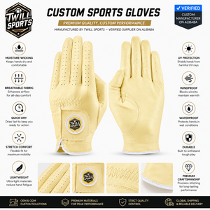 Professional Manufacture Premium Quality Breathable Durable Eco-Friendly Four Seasons Daily Use Waterproof Genuine Golf Gloves - Product Image 4