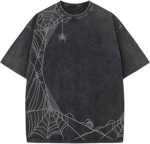 T-shirts amples à manches longues pour hommes, effet délavé, vintage, 100% coton, poids lourd, coupe ample, style hip-hop - Product Image 6