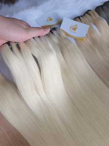 Vietnamien 100% Raw Remy Extensions de Cheveux Humains Cuticule Aligné Os Droit avec Highlight pour les Clients Nigérians - Product Image 6