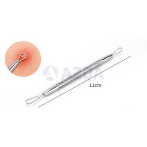 Kit d'outils pour enlever les points noirs et les comédons en acier inoxydable personnalisable 7 pièces, fabriqué au Pakistan - Product Image 4