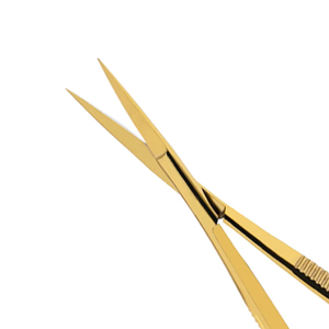 Ciseaux à sourcils de luxe en acier inoxydable doré, très demandés, avec logo personnalisé, résistants à la rouille, pour la coupe des sourcils - Product Image 3