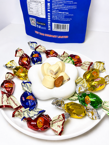 Premium Solid White Milk <b>Chocolate</b> with Whole <b>Almond</b> Soft Melt in Mouth Custom Printed OEM ODM Wholesale 320g - Product Image 3