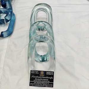 Cadena de eslabones de resina para decoración de pared, cadena transparente abierta para pared, hebilla de cadena, joyería DIY, cadena de eslabones cubanos de plástico acrílico para decoración de pared - Product Image 3