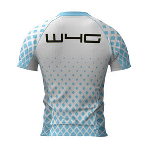 Maillot de sport personnalisé pour homme, imprimé sur mesure, sans coutures, léger, compressif, séchage rapide, extensible dans quatre directions, coupe ajustée - Product Image 5