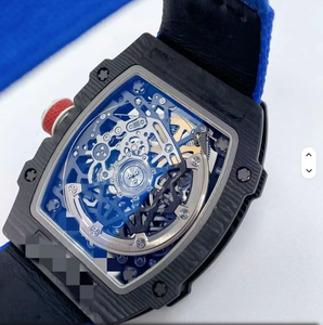 Montre de luxe ultime 5A de haute qualité 2024, ultra-fine, tourbillon mécanique, boîtier carré en alliage, bracelet crocodile, haut de gamme pour homme - Product Image 1