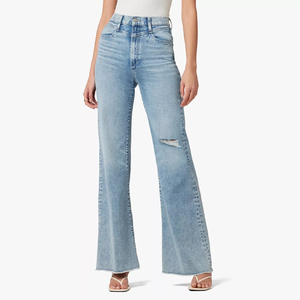 Pantalones de Estilo Flare Casuales para Mujer, Pantalones de Algodón de Primera Calidad Transpirables - Product Image 1