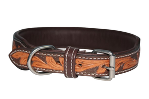 Collier pour chien en cuir rembourré de luxe, style western, durable, qualité export de Divine International - Product Image 5