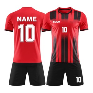 ชุดเสื้อฟุตบอลแบบยูนิเซ็กซ์ สีเขียวดำลายทาง พิมพ์ลายตามสั่ง พร้อมชื่อ  ซับเหงื่อ แห้งเร็ว แขนสั้น ชุดยูนิฟอร์มผู้ใหญ่ สำหรับทุกฤดูกาล - Product Image 5