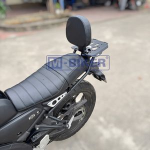 Porte-bagages arrière M-Biker Yamaha XSR155 avec dossier passager, accessoires moto, design 2 - Product Image 6