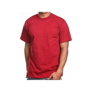 High Quality Heavy <b>Weight</b> Men's T-Shirt Quick Dry Custom <b>Blank</b> 100% Cotton Plain Ringers Silk Screen Printing Summer Casual - Product Image 1