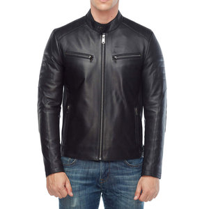 <b>Men's</b> Brown Leather Jacket with Custom Pockets Stand Collar Zipper-New Design Fashion Wear jacket for <b>men</b> - Product Image 4