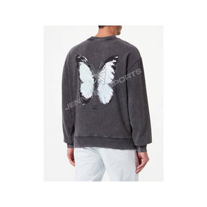 Sudadera con Capucha Personalizada para Hombre, Estilo Deportivo Urbano, de Invierno, Lavada al Ácido, Gruesa, 100% Algodón, de Secado Rápido, Talla Grande - Product Image 4