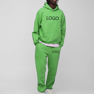 Chándal Personalizado de Alta Calidad, Chándal Extra Grande de Algodón, Chándal Grueso sin Estampado de 500 g/m², Chándal Unisex - Product Image 6