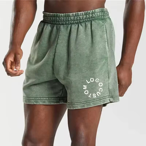 Shorts de sport pour hommes, style tendance, coupe ajustée, légers, pour la course à pied, la gym et l'entraînement, été - Product Image 1