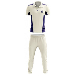 Conjunto completo de uniforme de cricket con tela de alto rendimiento y ajuste flexible, ideal para entrenamiento, liga y partidos de campeonato. - Product Image 1