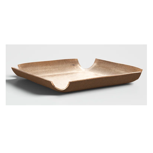 Plateau de service ovale en métal argenté de qualité supérieure avec poignées, plateau décoratif en aluminium pour la décoration de la maison et de la cuisine - Product Image 4