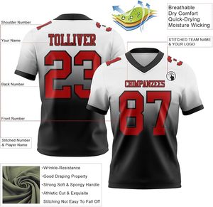 Camisetas de Fútbol Personalizadas con Degradado para Hombres, Jóvenes y Mujeres, Camisetas de Práctica Personalizadas, Uniformes Deportivos para Equipos, Cosidas/Estampadas - Product Image 2
