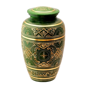 Urnes funéraires en laiton de haute qualité en forme de larme, avec finition métallique dorée et noire, pour cendres humaines. - Product Image 6