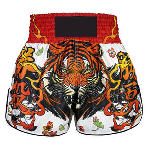 Pantalones Cortos de Muay Thai en Satén para Boxeo, Gimnasio, Karate, Entrenamiento, Combate, Ropa Ligera y Resistente para Artes Marciales - Product Image 6