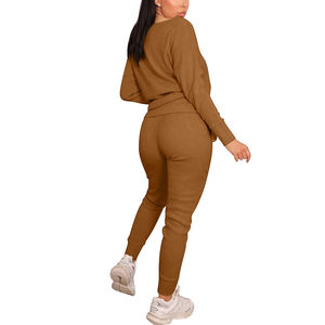 <b>Women's</b> Custom Logo Plus Size Solid Eco-Friendly Polyester Tracksuits Sets for Summer Exercise <b>Warm</b>-Up Training - Product Image 6