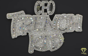 CEO TRENCH KID Pendant Moissanite Rhodium Plated 925 Silver <b>Iced</b> <b>Out</b> Hip Hop Necklace Luxury Bling <b>Chain</b> Jewelry Gift - Product Image 2