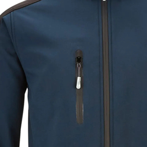 2025 New Hot Selling <b>Men's</b> Softshell <b>Jacket</b> with Stand Collar and Front Logo Hooded Breathable Winter Custom Size - Product Image 2