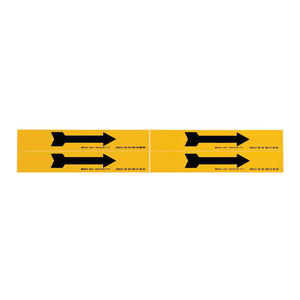 Étiquette en vinyle autocollante flexible Brady pour le marquage de direction des tuyaux et des équipements - Product Image 3