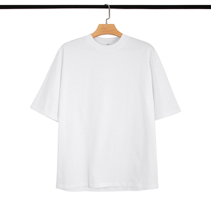 เสื้อยืดผู้ชายทรงโอเวอร์ไซส์ แฟชั่นไหล่ตก ผ้าคอตตอน 100% หนัก 280gsm 300gsm 320gsm คุณภาพสูง สั่งทำได้รวดเร็ว - Product Image 6