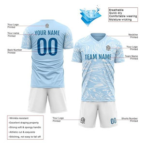 Custom Soccer Jersey for Kids and Adults Personalized Soccer <b>T</b> <b>Shirts</b> with Team Name Number and Logo Perfect for Teams Clubs - Product Image 4