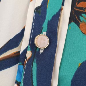 Nueva Camisa de Manga Larga con Estampado Floral, Estilo Vintage Europeo y Americano, Ecológica, Antiarrugas, para Mujer - Product Image 6