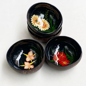 Handcrafted lacquer coconut shell bowls for serving and decor favored by OEM buyers crafted with natural materials from Vietnam - Product Image 6