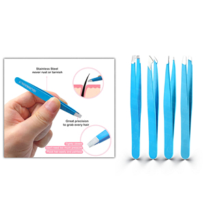 Pinzas de Cejas de Acero Inoxidable de Alta Gama, Hechas a Mano, Ecológicas, de Lujo, para Uso Profesional, Herramientas Profesionales de Salón, Ultra Brillantes - Product Image 2